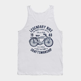 Vintage Bicycle League Design Tank Top